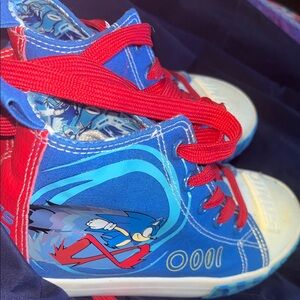 Sonic Kids High-Top Sneakers - Blue and Red